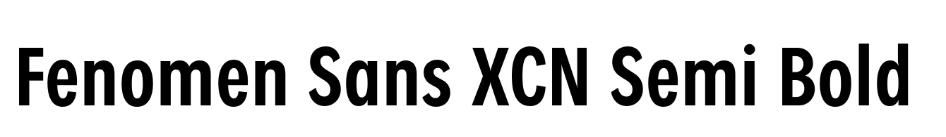 Fenomen Sans XCN Semi Bold